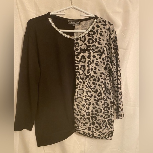 Vintage rose blouse size medium - Picture 1 of 4